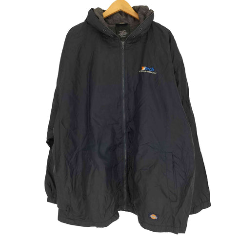 ディッキーズ Dickies 90S リップストップ TS TECH 企業 ロゴ 刺繍 裏起毛 フーデッド ナイロン ジャケット ビッグサイズ メンズ 3XL