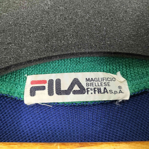 フィラ FILA 90S バイカラー ハイネックニット レディース
