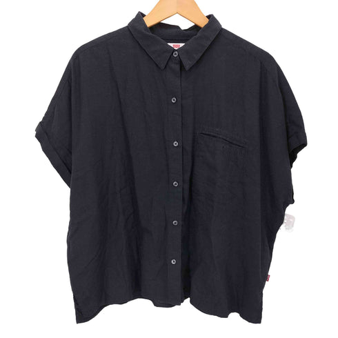 リーバイス Levis インド製 リネン コットン混 レーヨン S/S シャツ メンズ import:L