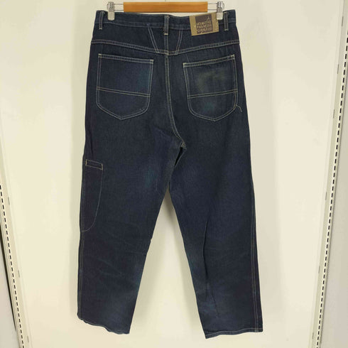 マリテフランソワジルボー MARITHE FRANCOIS GIRBAUD 90S メキシコ製 ロゴ パッチ ステッチ デザイン ポケット ワイド バギー デニム パンツ メンズ 34×32