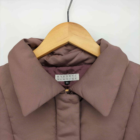 バーニーズニューヨーク BARNEYS NEWYORK 比翼 ジップアップ ダウン コート レディース 40