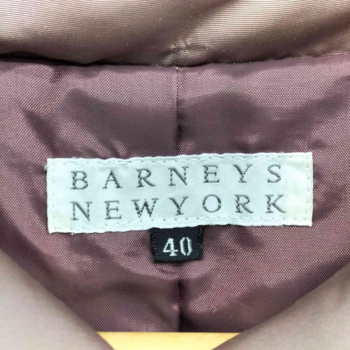 バーニーズニューヨーク BARNEYS NEWYORK 比翼 ジップアップ ダウン コート レディース 40