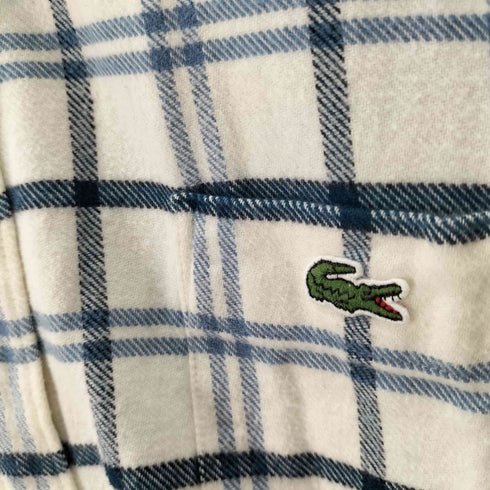 ラコステ LACOSTE L/S ロゴ刺繍 チェックシャツ レディース US:38