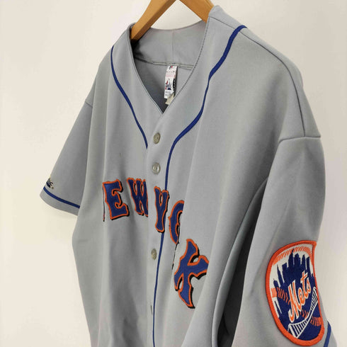 マジェスティック MAJESTIC 90S USA製 ベースボールチーム ロゴ ベースボールシャツ ユニフォーム メンズ import:L