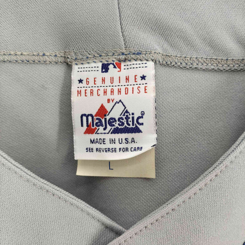 マジェスティック MAJESTIC 90S USA製 ベースボールチーム ロゴ ベースボールシャツ ユニフォーム メンズ import:L