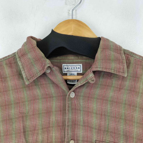 アリゾナ arizona 90S チェック L/S 開襟シャツ メンズ JPN:L