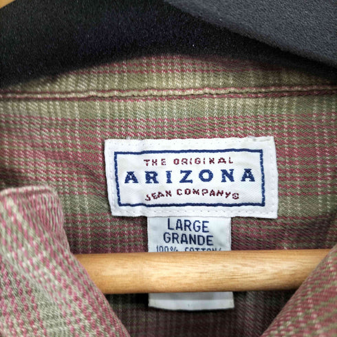 アリゾナ arizona 90S チェック L/S 開襟シャツ メンズ JPN:L