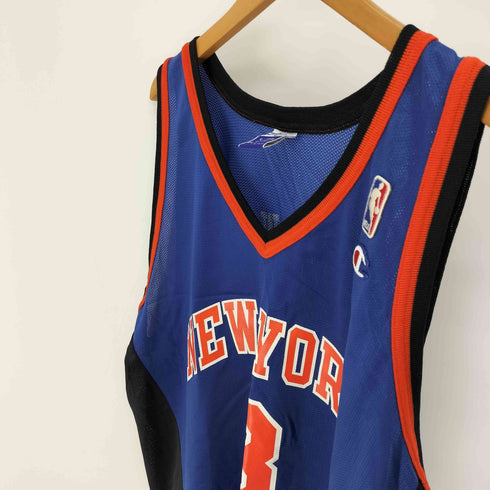 チャンピオン Champion 90S メキシコ製 バスケットボール チーム ロゴ ナンバリング 8 ゲーム シャツ ユニフォーム メンズ import:XL