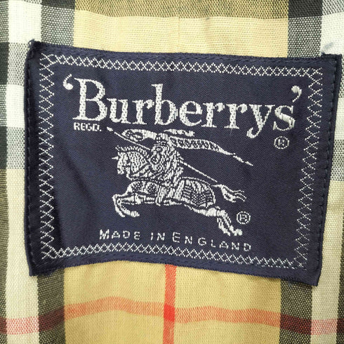 バーバリーズ BURBERRYS MADE IN ENGLAND 裏地ノヴァチェックステンカラーコート メンズ