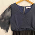 25SS RETICA バイカラーレース 切替 ワイド パンツ ドレス レディース M