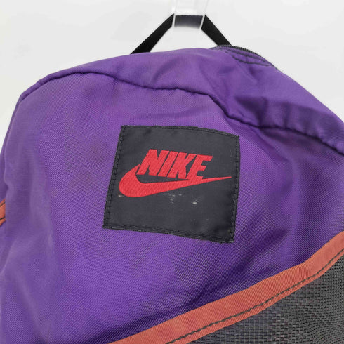 ナイキ NIKE 80-90S グレータグ スウッシュ ロゴ スラッシュ メッシュ ポケット ナイロン バックパック リュック メンズ
