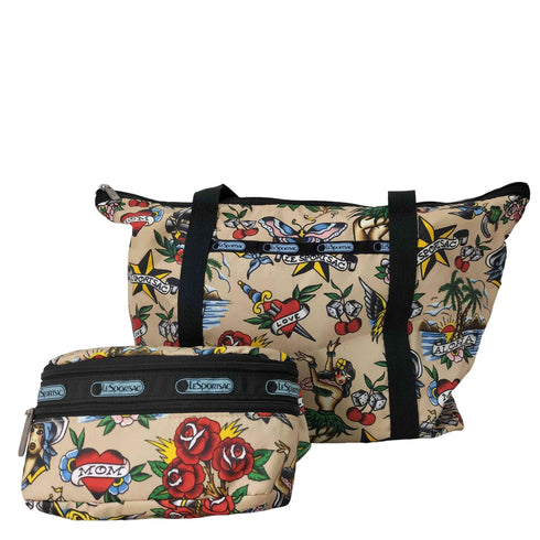 レスポートサック LeSportsac INKインクスカル トートバッグ ポーチ レディース