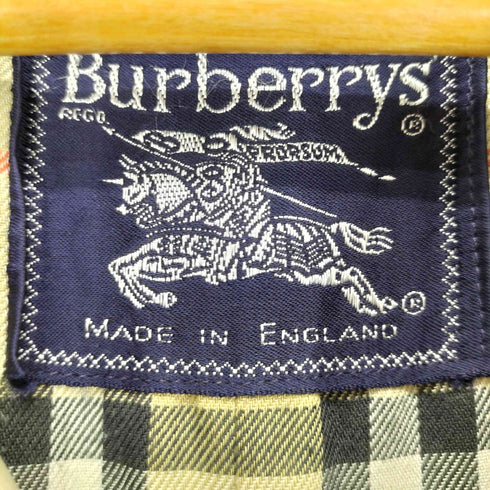 バーバリーズ BURBERRYS MADE IN ENGLAND 裏地ノヴァチェックダブルトレンチコート メンズ