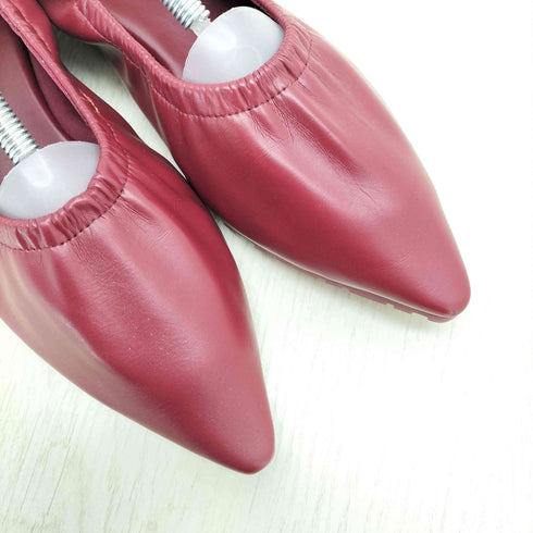 チャールズアンドキース CHARLES&KEITH ポインテッドトゥ エコレザーパンプス レディース 38