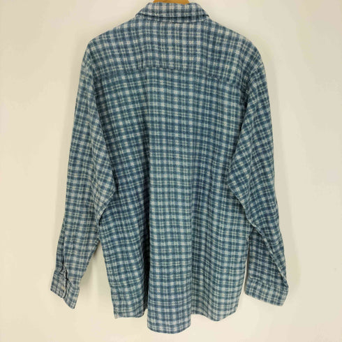ハバンド HABAND スナップボタン ポリ コットン L/S チェック シャツ メンズ import:XL