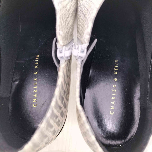 チャールズアンドキース CHARLES&KEITH パイソン ヒールブーツ レディース 38