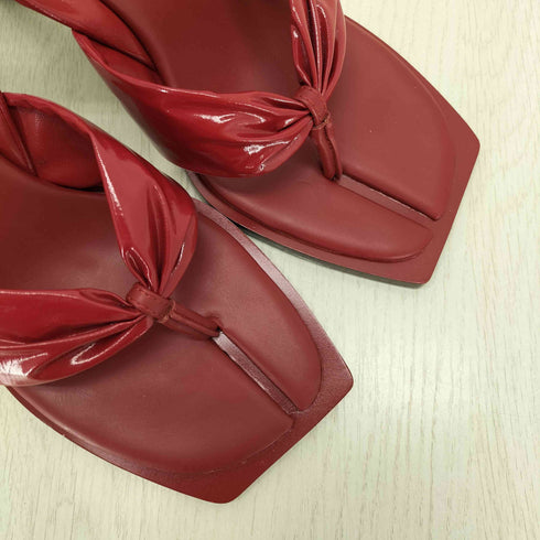 チャールズアンドキース CHARLES&KEITH パテント スリングバックトングサンダル レディース 40