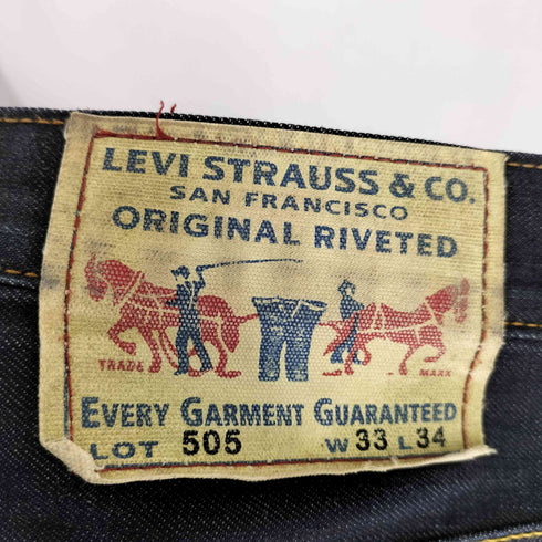 リーバイス Levis 505 布パッチ ジップフライデニムパンツ メンズ 33x34