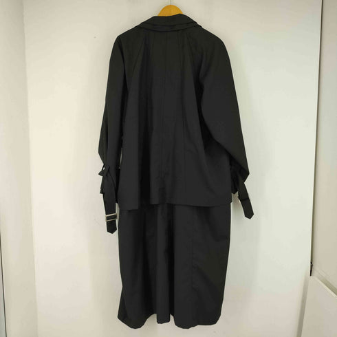 ノーアイディー NO ID. ダブルブレストレイヤードBIGロングコート メンズ ONE SIZE