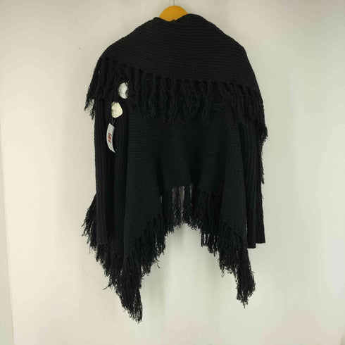 ノーアイディーブラック NO ID.BLACK ケーブルニット3WAYフリンジガウン メンズ ONE SIZE