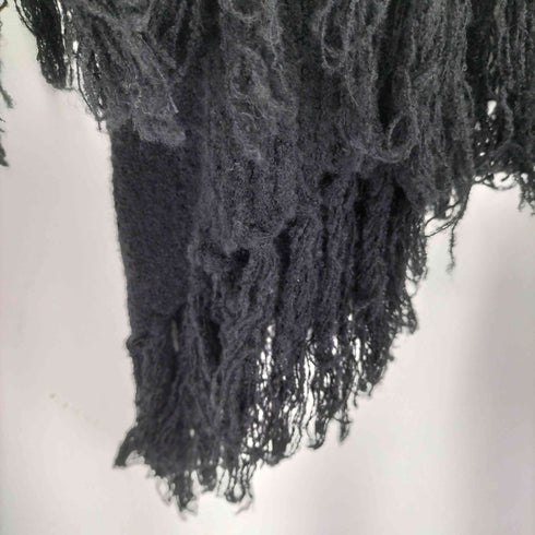 ノーアイディーブラック NO ID.BLACK ケーブルニット3WAYフリンジガウン メンズ ONE SIZE