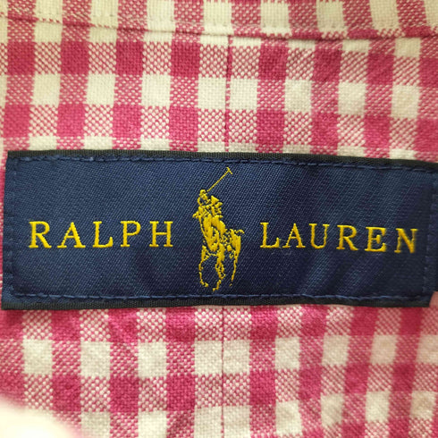 ラルフローレン RALPH LAUREN ポニー刺しゅう ギンガムチェックシャツ メンズ JPN:S