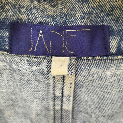 JANET ウォッシュ加工 デニムテーラドジャケット ウエスタン レディース