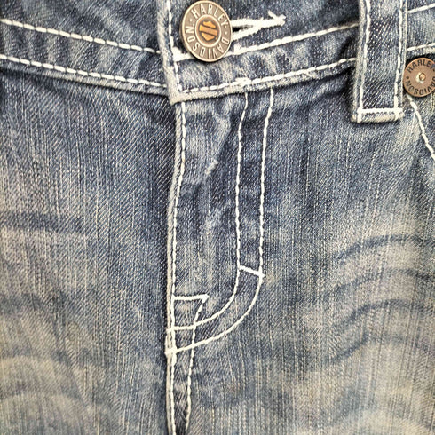 ハーレーダビッドソン HARLEY-DAVIDSON フレアデニムパンツ Y2K メンズ 12