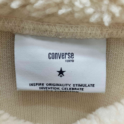 コンバーストウキョウ CONVERSE TOKYO ハーフジップ ボア プルオーバーパーカー レディース