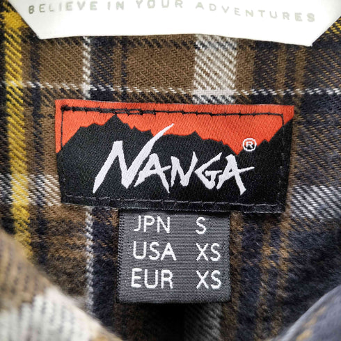 ナンガ NANGA マルチポケット チェックシャツ メンズ JPN:S