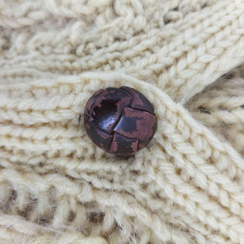 くるみボタン カーディガン メンズ
