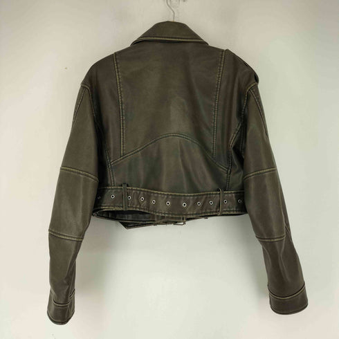 ザラ ZARA FAUX LEATHER JACKET レディース M