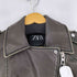 ザラ ZARA FAUX LEATHER JACKET レディース M