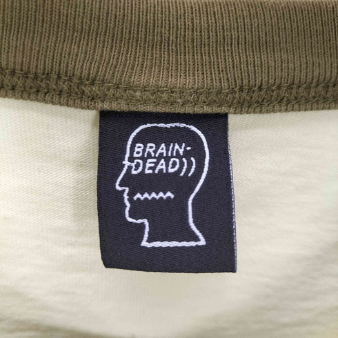ブレインデッド BRAIN DEAD ロゴプリント リンガーTシャツ メンズ JPN:S
