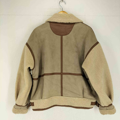 ザラ ZARA フェイクムートンジャケット レディース M