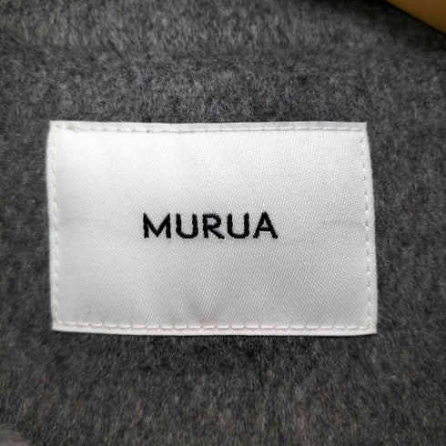 ムルーア MURUA スタンドカラージップウール混コート レディース 1