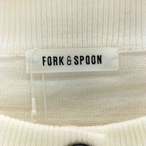 フォークアンドスプーン FORK&SPOON ウーステッドヤーンクルーネックカーディガン レディース JPN:1