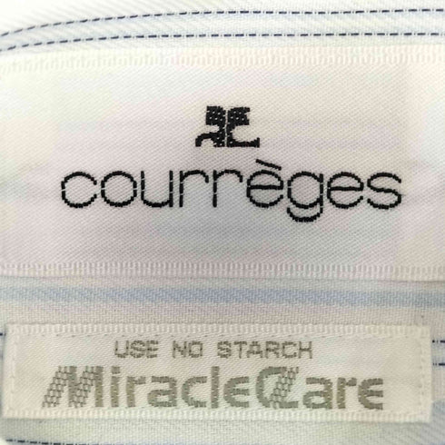 クレージュ courreges ストライプ ドレスシャツ メンズ