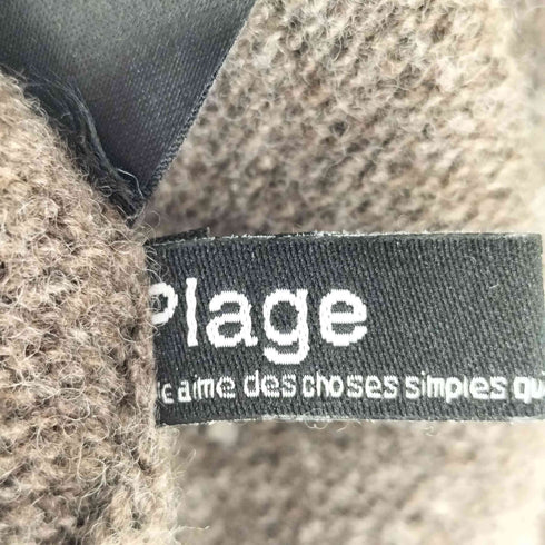 プラージュ PLAGE スーパーファインウールオフタートルプルオーバー カシミヤ混 オフショル レディース