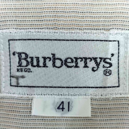 バーバリーズ BURBERRYS ストライプ 半袖シャツ メンズ 41