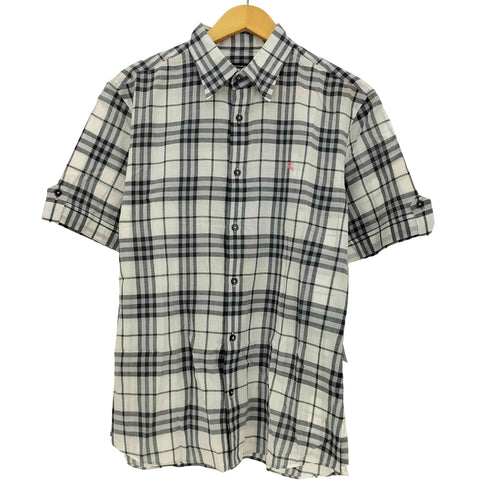 バーバリーブラックレーベル BURBERRY BLACK LABEL 半袖チェックシャツ メンズ 3