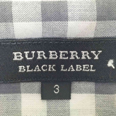 バーバリーブラックレーベル BURBERRY BLACK LABEL 半袖チェックシャツ メンズ 3