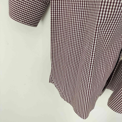 フレッドペリー FRED PERRY 七分袖 ギンガムチェックシャツ メンズ import:S