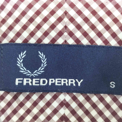 フレッドペリー FRED PERRY 七分袖 ギンガムチェックシャツ メンズ import:S