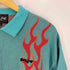 バッドボーイ BADBOY FLAME JQD KNIT SHIRT ファイヤーパターン ニットシャツ メンズ JPN:L