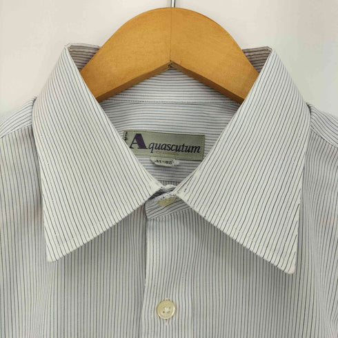 アクアスキュータム AQUASCUTUM ストライプ ドレスシャツ メンズ 41-82