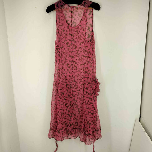 ソニアリキエル SONIA RYKIEL 花柄 ノースリーブ プリーツワンピース レディース