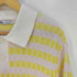 ザラ ZARA ボーダー コットン リブニットポロシャツ メンズ import:L