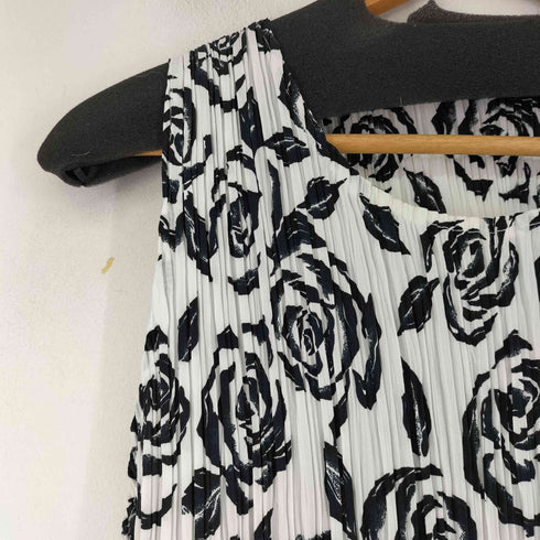 ソニアリキエル SONIA RYKIEL 花柄 シースルー ノースリーブワンピース レディース