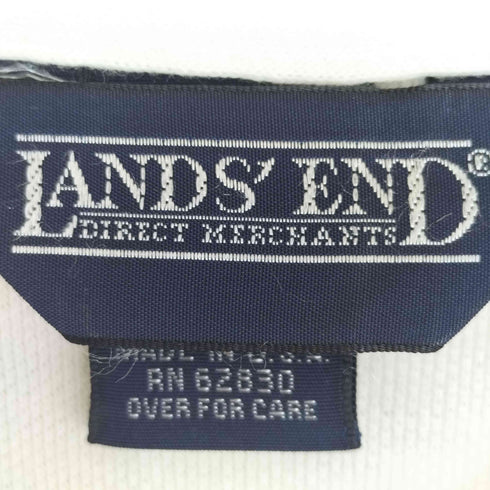 ランズエンド LANDS END 90s USA製 三角タグ 鹿の子ポロシャツ メンズ import:XS